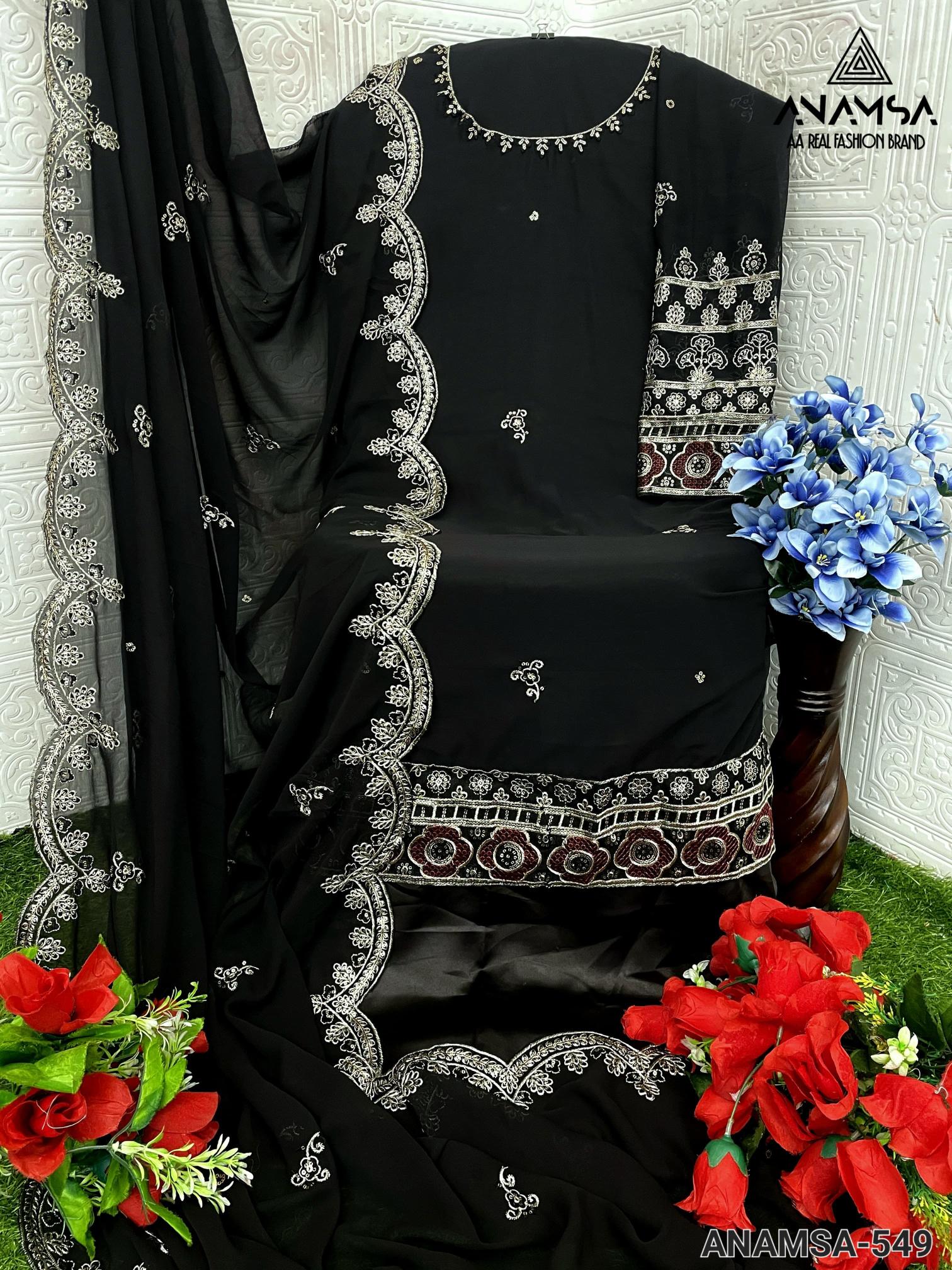 Anamsa 549 Georgette Pakistani Salwar Kameez