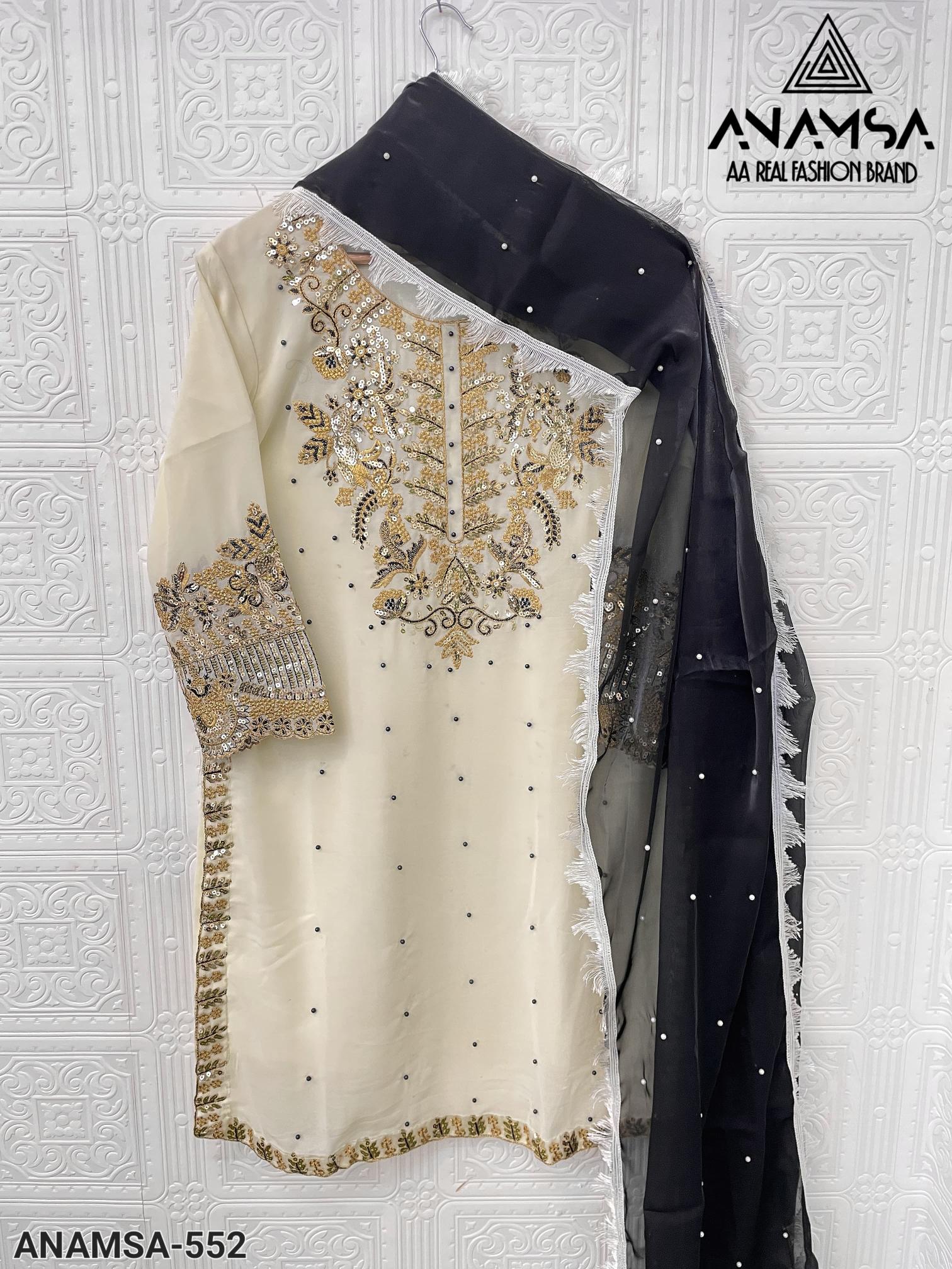 Anamsa 552 Georgette Pakistani Salwar Kameez