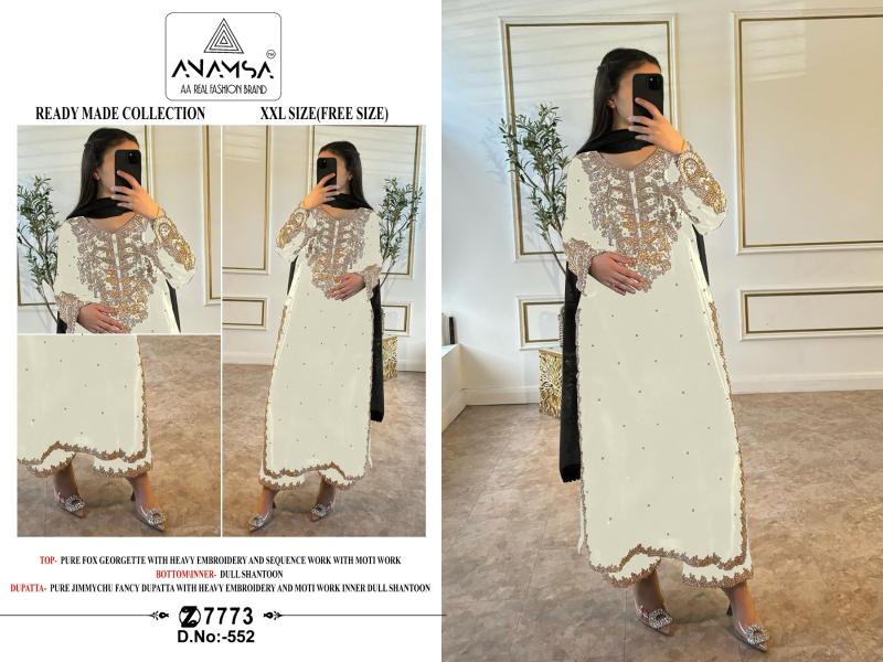 Anamsa 552 Georgette Pakistani Salwar Kameez