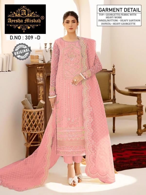 Ayesha Misbah 309 Georgette Pakistani Salwar Kameez