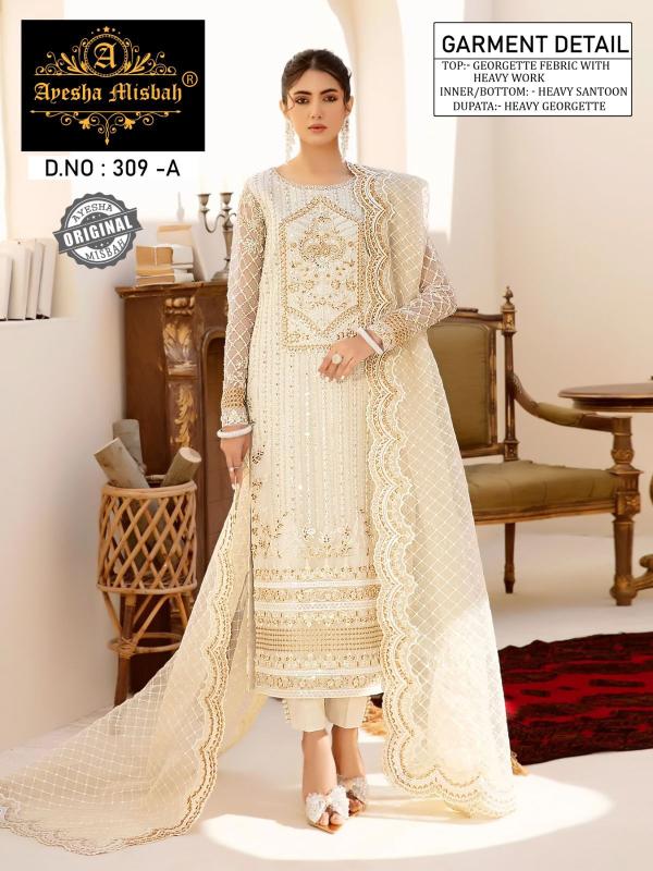 Ayesha Misbah 309 Georgette Pakistani Salwar Kameez