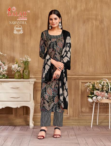 Balaji Samantha Vol 5 Rayon Printed Kurti Bottom With Dupatta