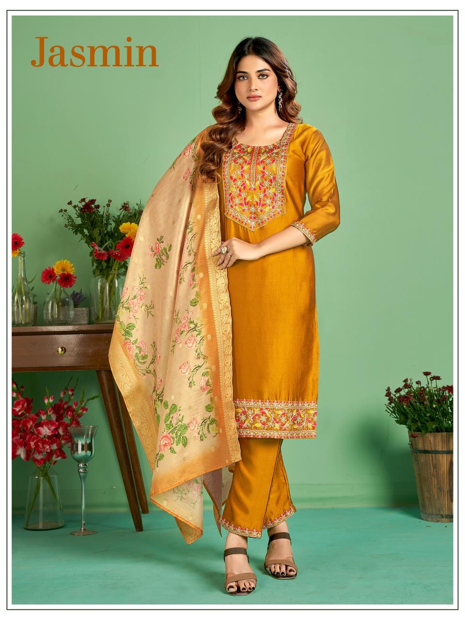 Banwery Jasmin Kurti Bottom With Dupatta Collection