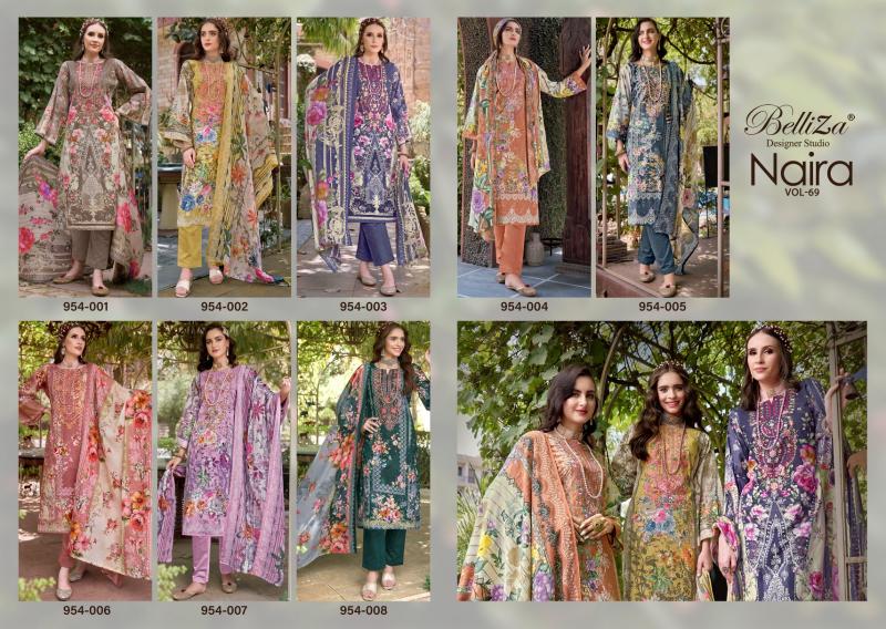 Belliza Naira Vol 69 Cotton Printed Dress Material Collection