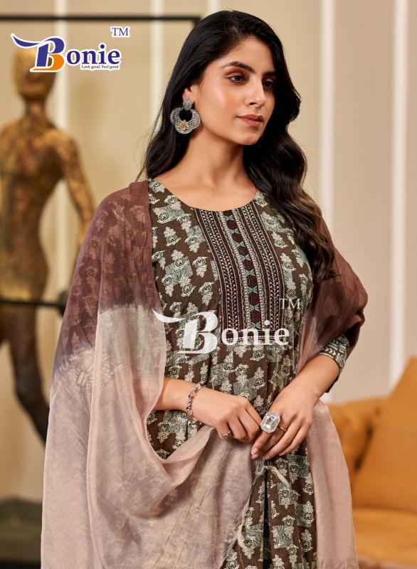 Bonie Tanvi Anarkali Kurti Pant With Dupatta Collection