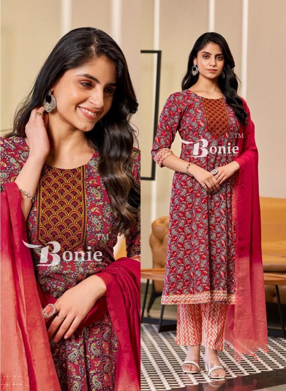 Bonie Tanvi Anarkali Kurti Pant With Dupatta Collection