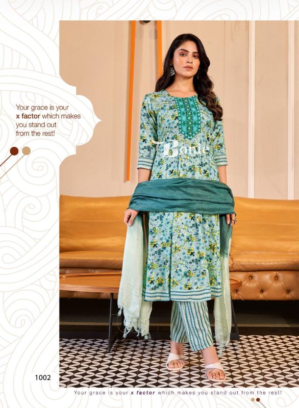 Bonie Tanvi Anarkali Kurti Pant With Dupatta Collection