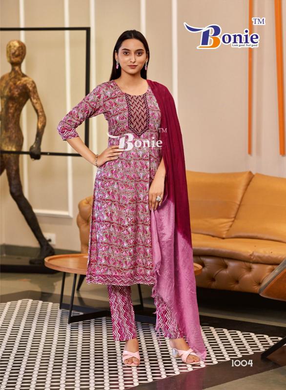 Bonie Tanvi Anarkali Kurti Pant With Dupatta Collection