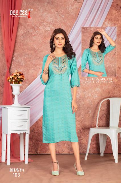 Deecee Bhavya Designer Fancy Kurti Collection