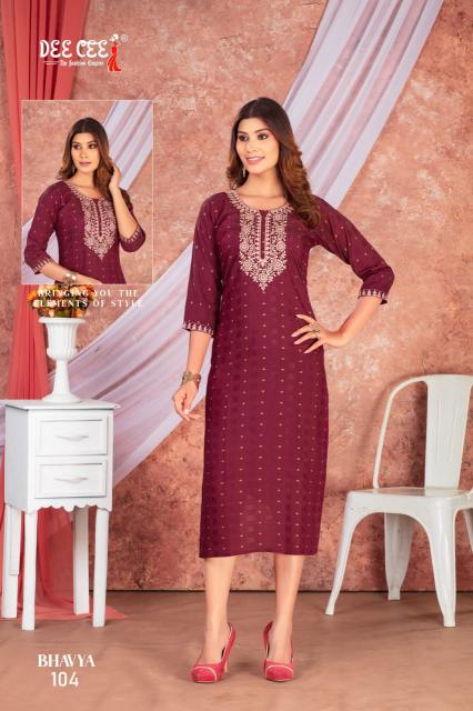 Deecee Bhavya Designer Fancy Kurti Collection