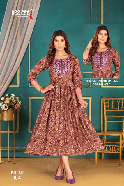 Deecee Bhumi Designer Long Kurti Collection