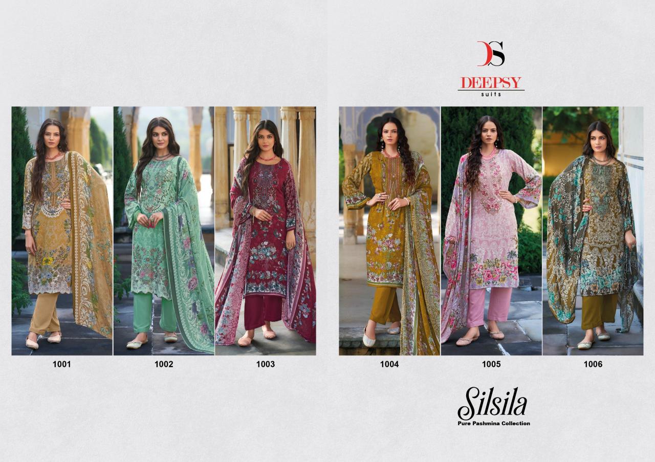 Deepsy Silsila Pashmina Printed Pakistani Salwar Suit Collection