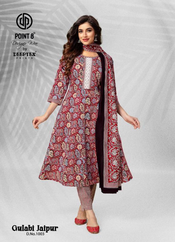 Deeptex Gulabi Jaipur Vol 1 Cotton Exclusive Kurti Bottom With Dupatta