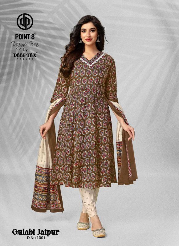 Deeptex Gulabi Jaipur Vol 1 Cotton Exclusive Kurti Bottom With Dupatta