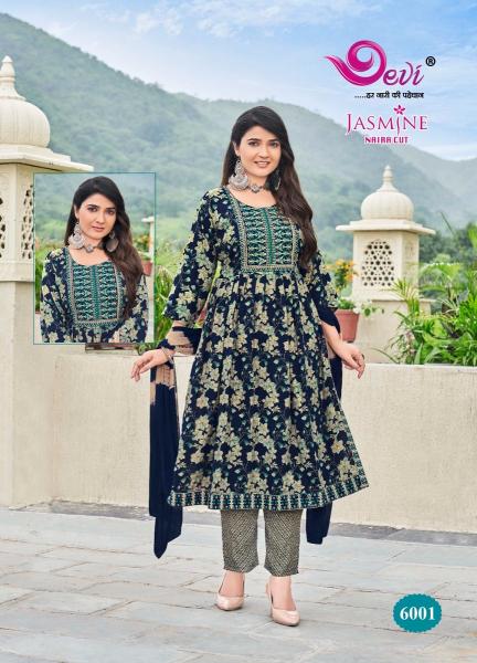 Devi Jasmine Vol 6 Rayon Capsule Printed Kurti Bottom With Dupatta