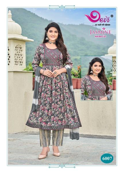 Devi Jasmine Vol 6 Rayon Capsule Printed Kurti Bottom With Dupatta