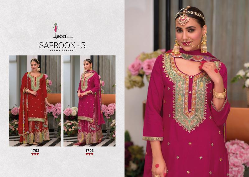 Eba Safroon Vol 3 Karwa Special Ready Made Collection