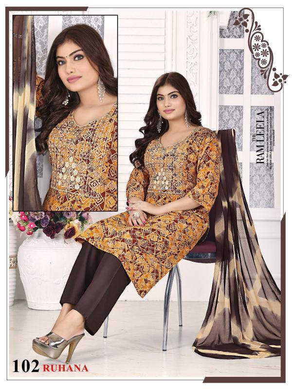 Fashion Talk Ruhana Vol 2 Kurti Bottom With Dupatta