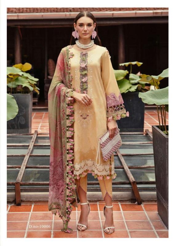 Jade Crimson Vol 10 Exclusive Heavy Lawn Dress Material Collection