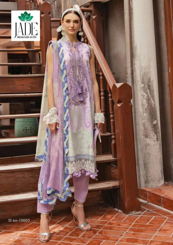 Jade Crimson Vol 10 Exclusive Heavy Lawn Dress Material Collection