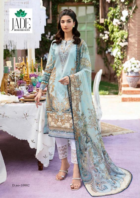 Jade Crimson Vol 10 Exclusive Heavy Lawn Dress Material Collection