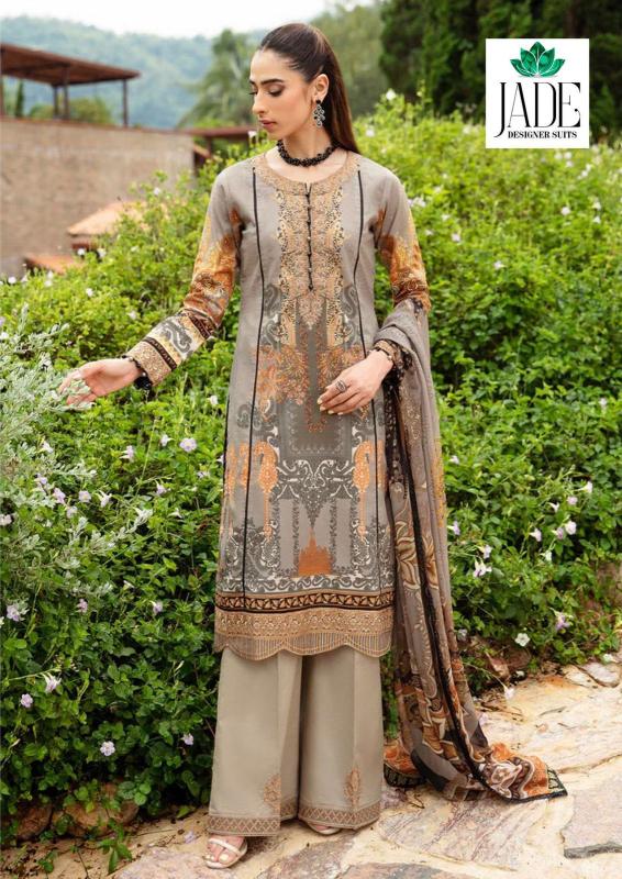 Jade Crimson Vol 10 Exclusive Heavy Lawn Dress Material Collection