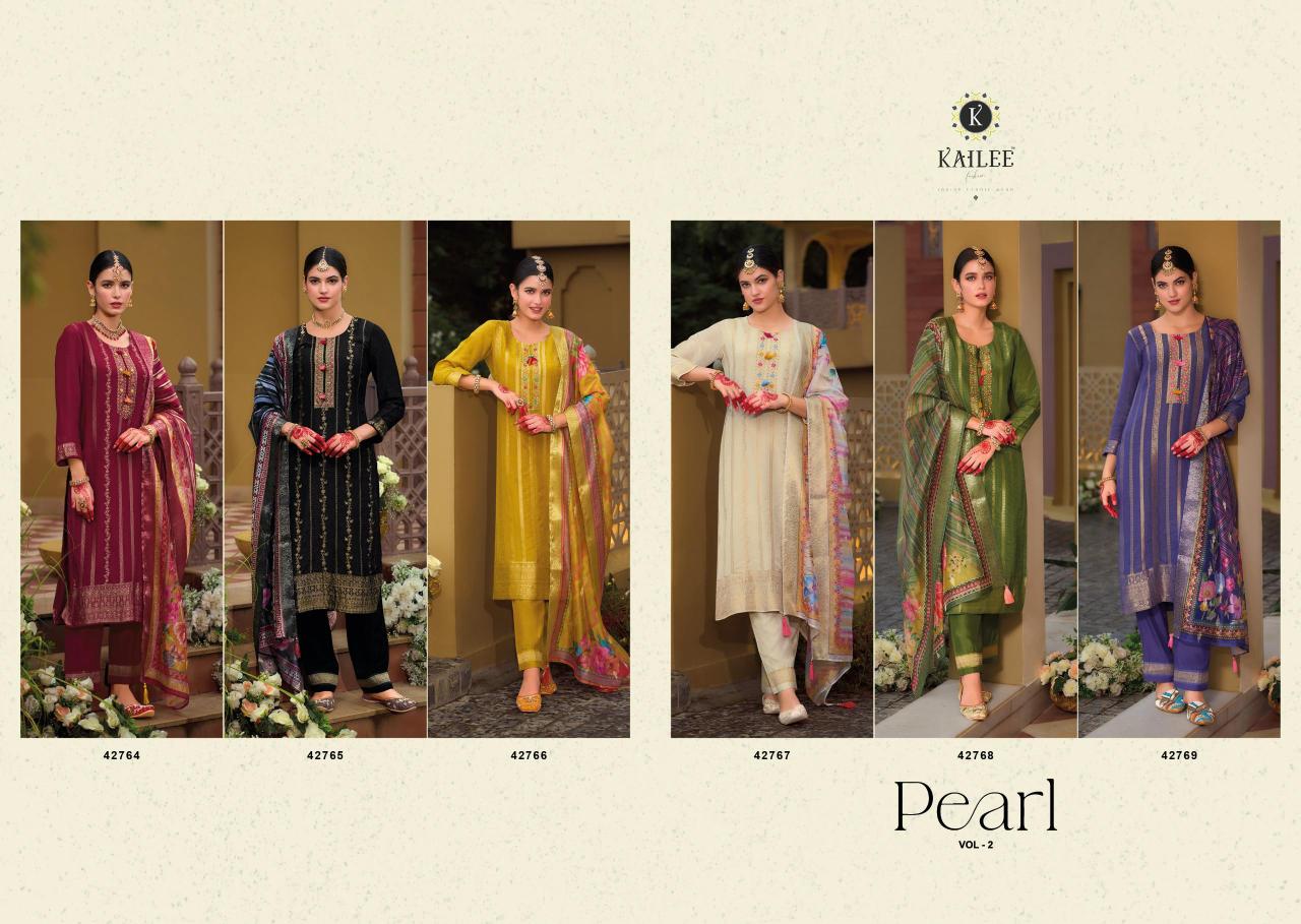 Kailee Pearl Vol 2 Top Bottom With Dupatta Collection