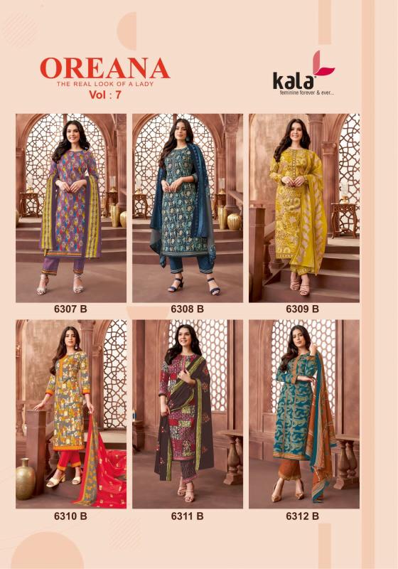 Kala Oreana Vol 7 Cotton Dress Material Collection