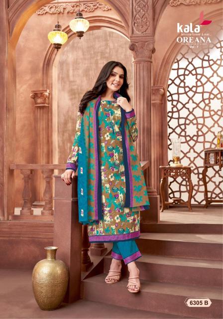 Kala Oreana Vol 7 Cotton Dress Material Collection