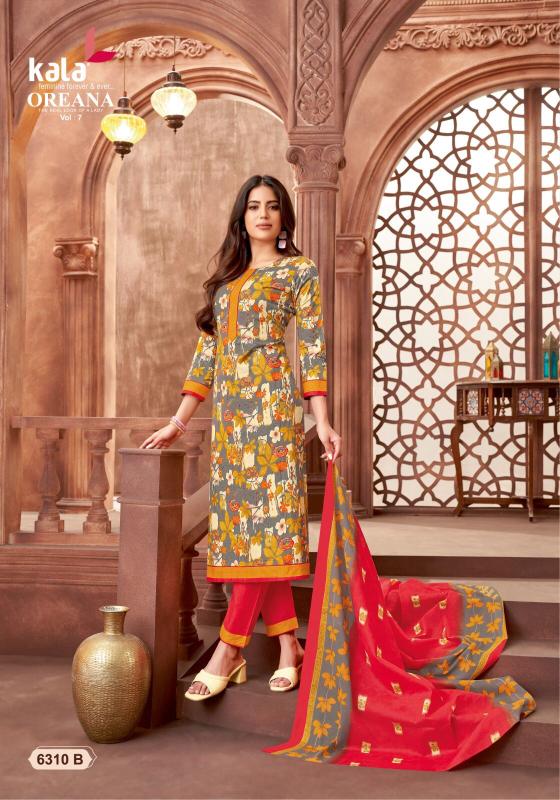 Kala Oreana Vol 7 Cotton Dress Material Collection