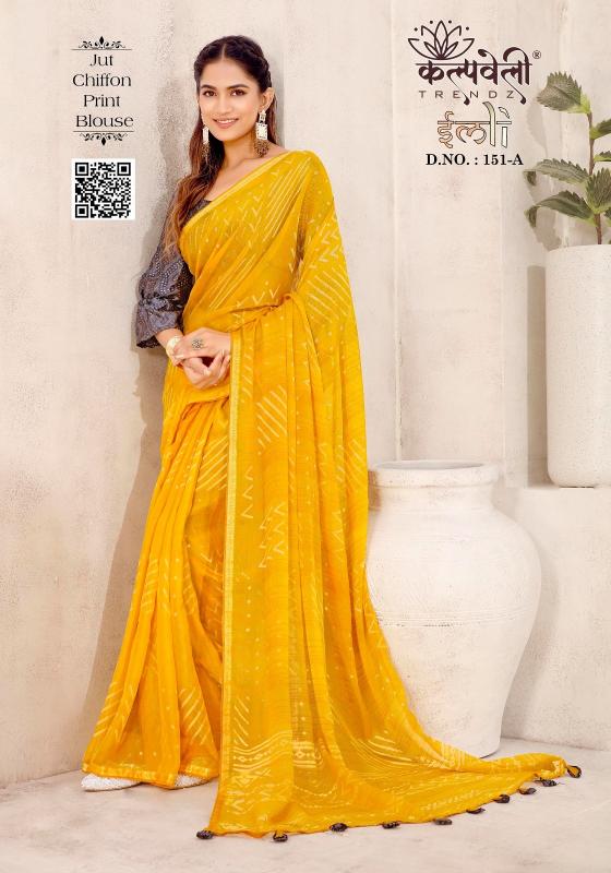 Kalpveli Imli 151 Chiffon Printed Fancy Saree Collection