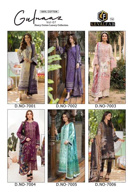 Keval Gulnaaz Vol 7 Heavy Cotton Dress Material Collection