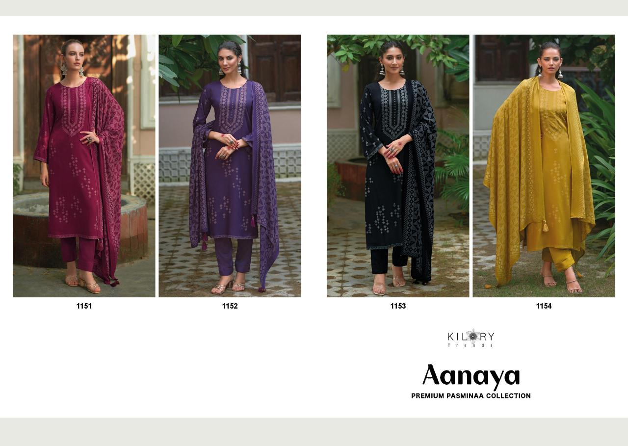 Kilory Aanaya Pashmina Salwar Kameez Collection