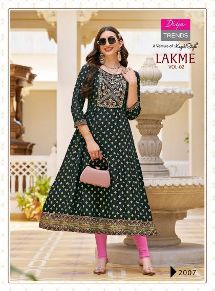 Lakme Vol 2 By Diya Trends Rayon Fancy Kurti Collection