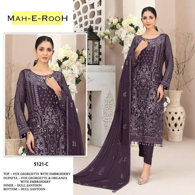 Mah E Rooh 5121 Georgette Salwar Kameez Collection