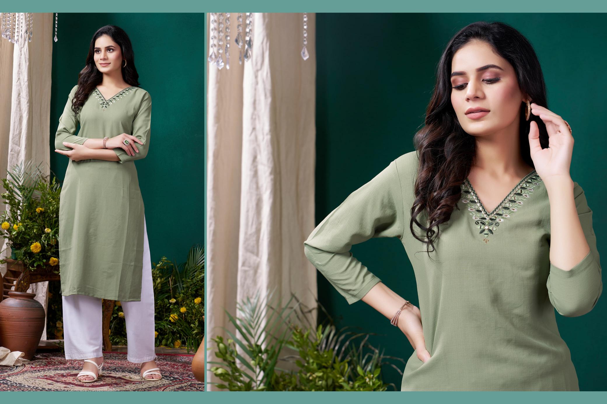 Moksh Giva Vol 1 Fancy Kurti With Pant Collection