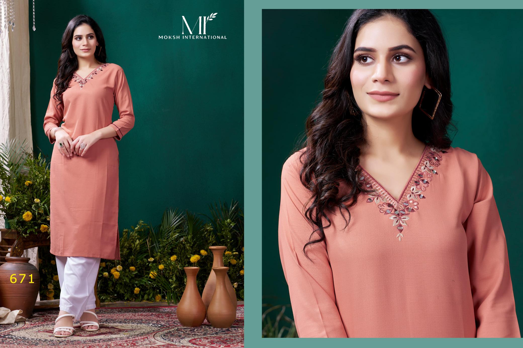 Moksh Giva Vol 1 Fancy Kurti With Pant Collection