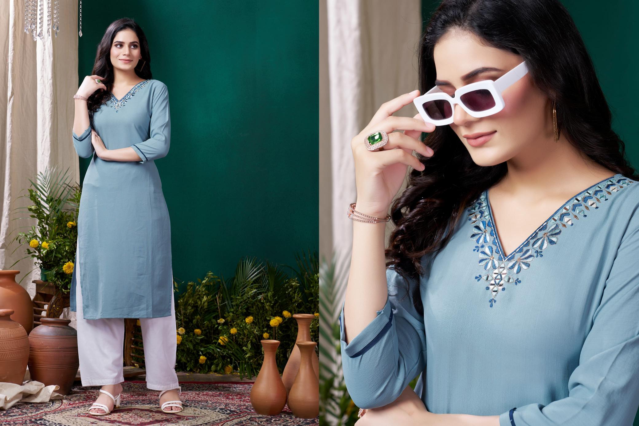 Moksh Giva Vol 2 Fancy Kurti With Pant Collection