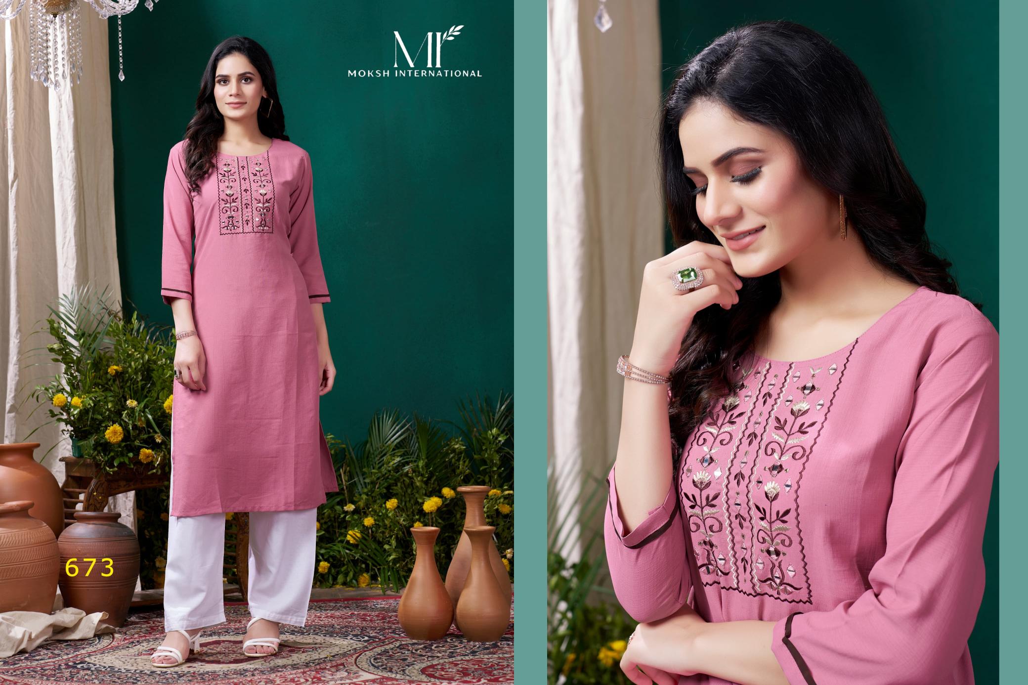 Moksh Giva Vol 2 Fancy Kurti With Pant Collection