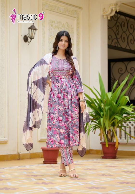 Mystic 9 Shanaya Vol 05 Kurti Bottom With Dupatta Collection