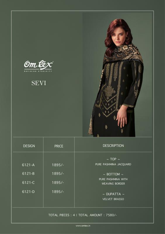 Omtex Sevi Pashmina Jacquard Salwar Kameez Collection