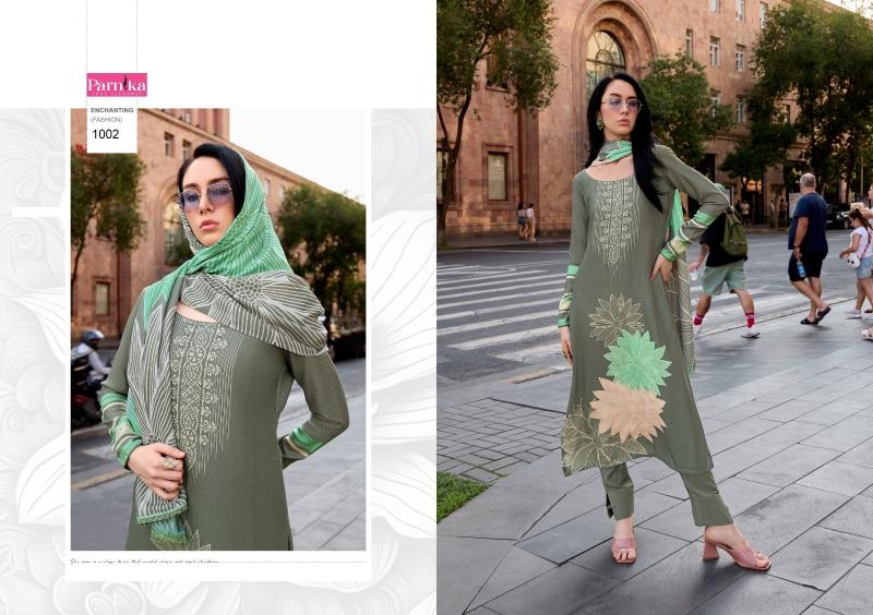 Parnika Eknoor Digital Fancy Dress Material Collection