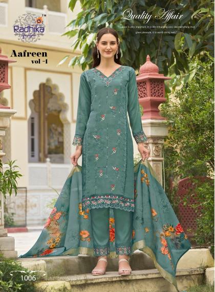 Radhika Aafreen Vol 1 Kurti Pant With Dupatta Collection