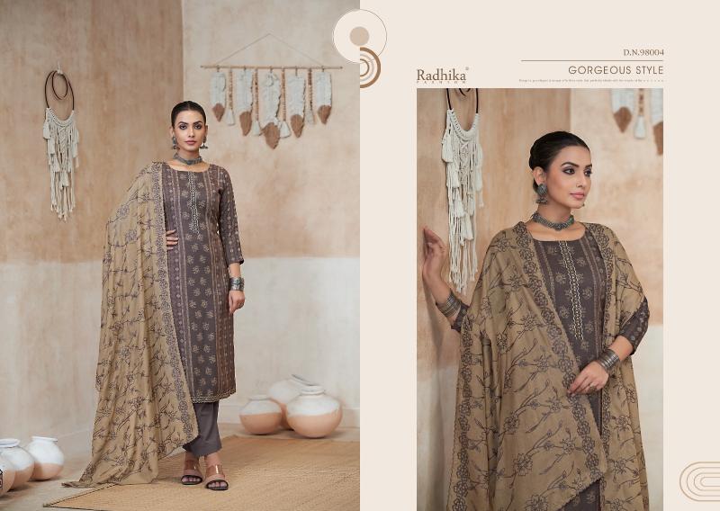 Radhika Azara Black Berry Vol 13 Printed Dress Material Collection