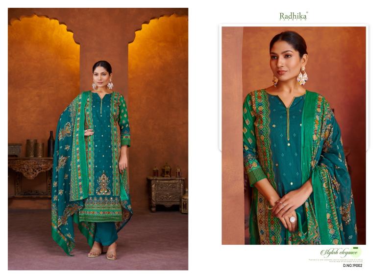 Radhika Azara Malika Cotton Printed Dress Material Collection