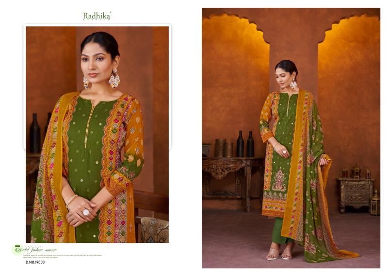 Radhika Azara Malika Cotton Printed Dress Material Collection