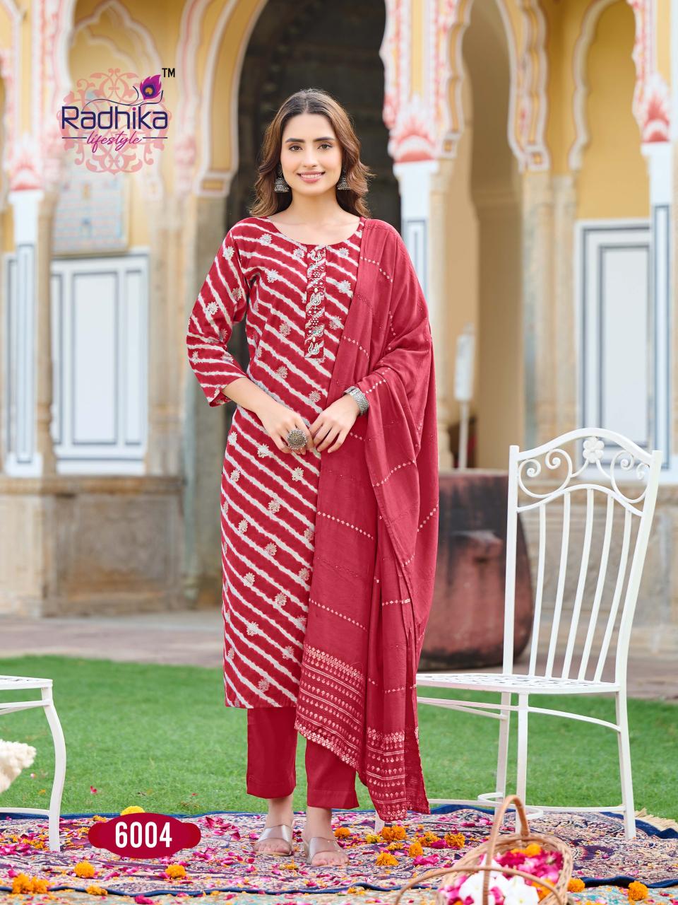 Radhika Satrangi Vol 6 Kurti Pant With Dupatta Collection