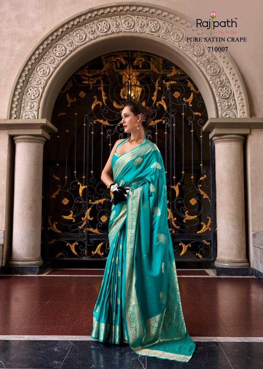 Rajpath Mungha Silk Satin Fancy Saree Collection