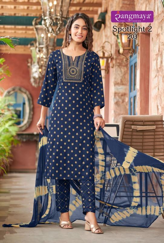 Rangmaya Spotlight Vol 2 Kurti Bottom With Dupatta Collection