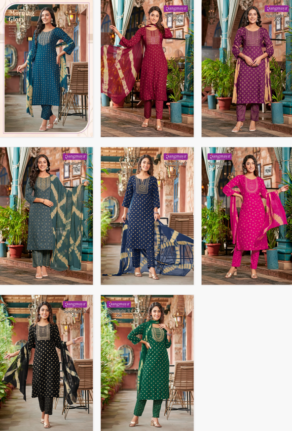 Rangmaya Spotlight Vol 2 Kurti Bottom With Dupatta Collection